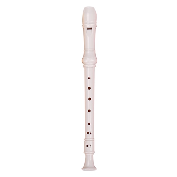 Plastik Musikk Instrument Sopran Blokkfløyte 8 Hull white