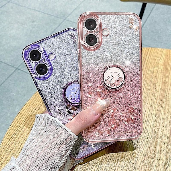 Gradient Blomster Cover til iPhone 16