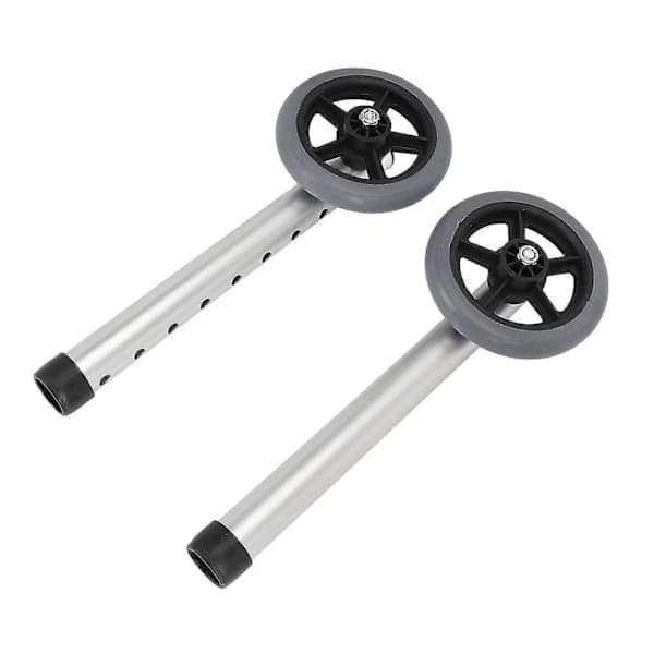 2 stk. Udskiftningshjul til rollator, justerbare ben i aluminiumslegering til ældre og handicappede