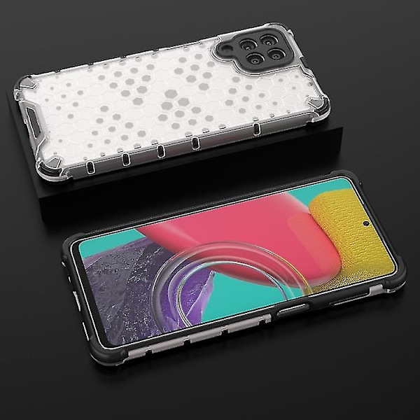 Stöttåligt Honeycomb PC + TPU-telefonfodral för Samsung Galaxy M53 5g (blå)