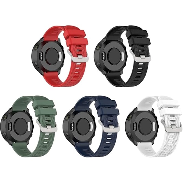 Silikonvävd Rembytesarmband för Garmin Forerunner 158/55