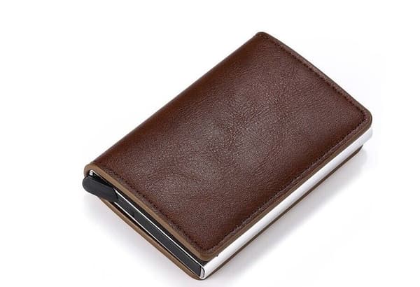 Kortholder RFID- og NFC-beskyttelse - Vælg farve! Mørkebrun brown
