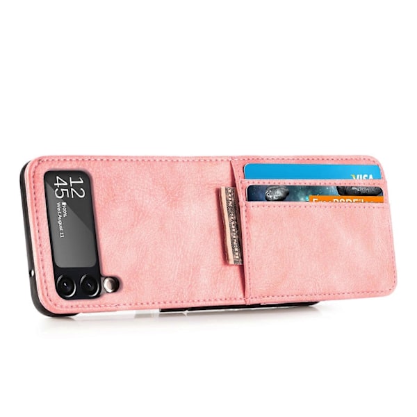 Til Samsung Galaxy Z Flip3 5G Vertikal Flip Kort Slot Læder Telefon Cover