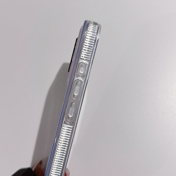 För iPhone 12 Dubbla Lager Gradient Dröm Stjärnklar Akryl Hybrid TPU Telefonfodral