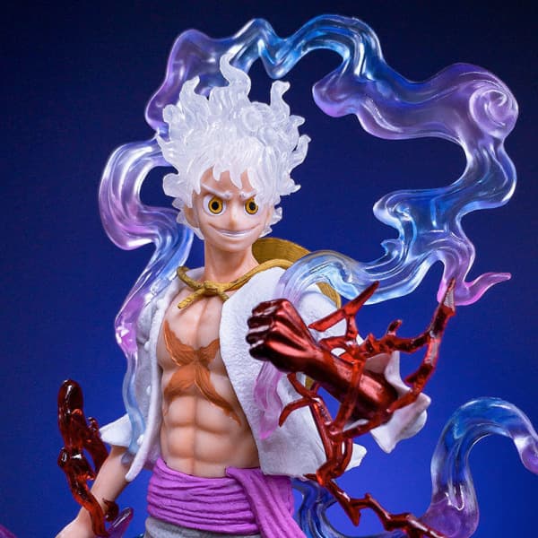 Anime One Piece Luffy Figurin 21 cm Nika Solgudde Actionfigurer One size One size