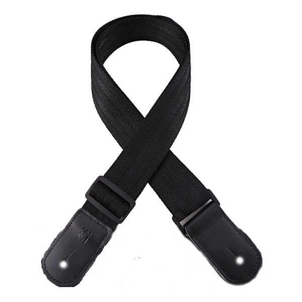 Blå Snygg Nylon Faux Läder Small Guitar Axelrem