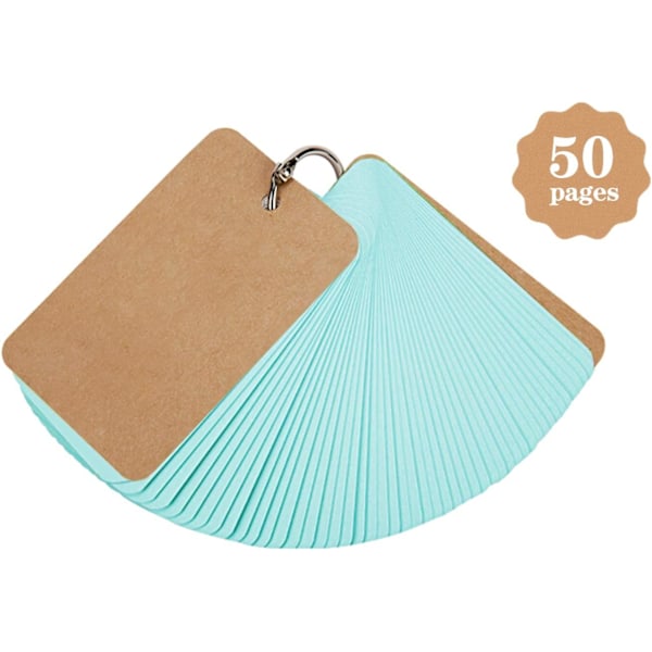 2 små anteckningsblock med återkommande ordförrådsflashcards
