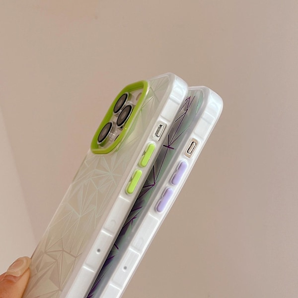 Laser-timanttikuvioitu himmeä puhelinkotelo iPhone 12 Pro Maxille