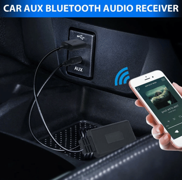 Bil AUX 3.5MM Bluetooth Lydkabel Lydmottaker