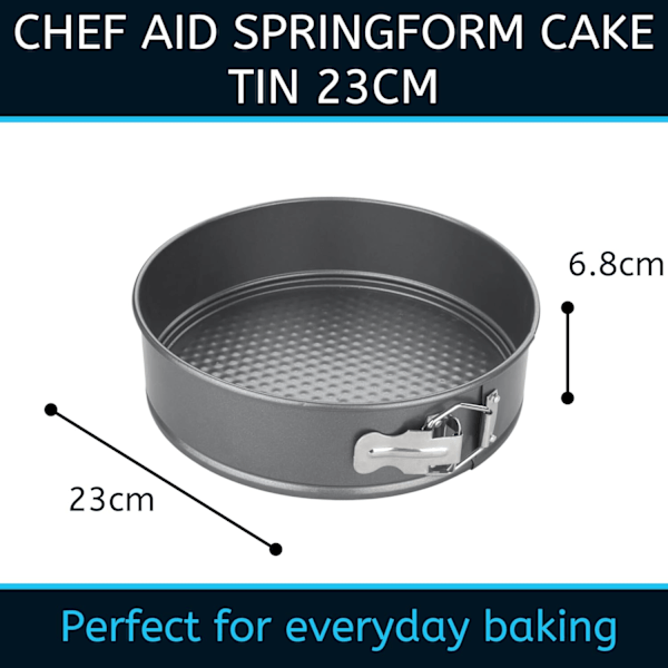 Slip-let springform bageform, rund bageform med løs bund for nem frigørelse, tåler opvaskemaskine, køleskab og fryser, grå, 23 cm 9 tommer