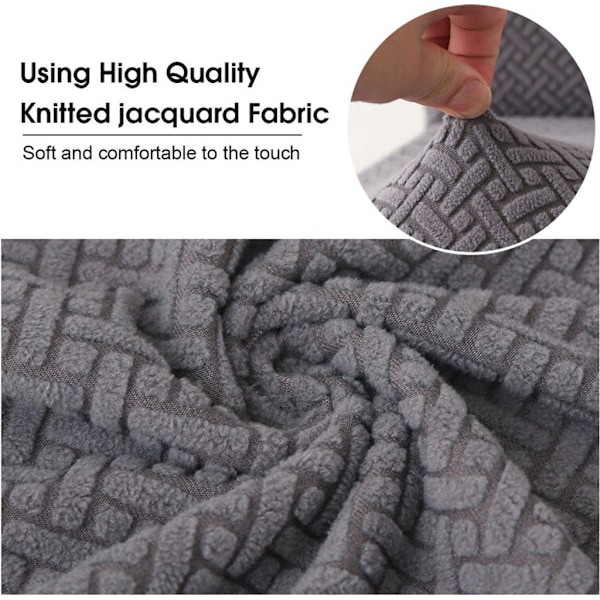 4 stk. Moderne Elastisk Stretch Stoltrekk Strikket Jacquard