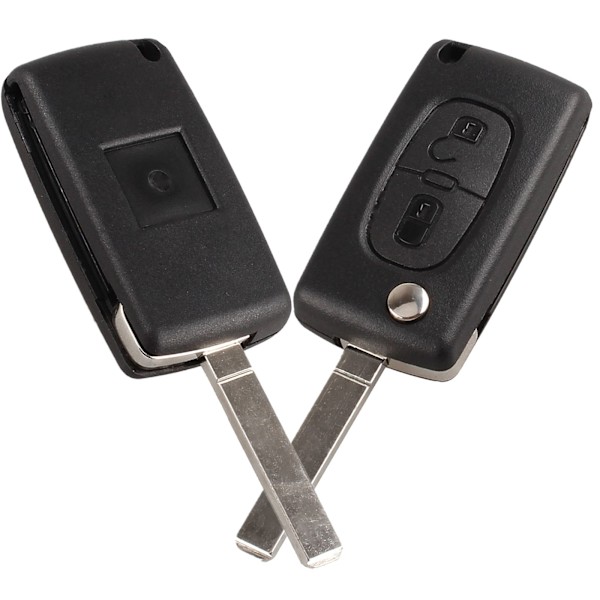 Peugeot Citroen 2-knapps bilnyckelskal