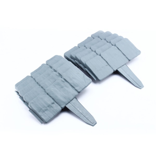 10 stk. Havekant med sten-effekt, orange, sammenklappelig patchwork gray