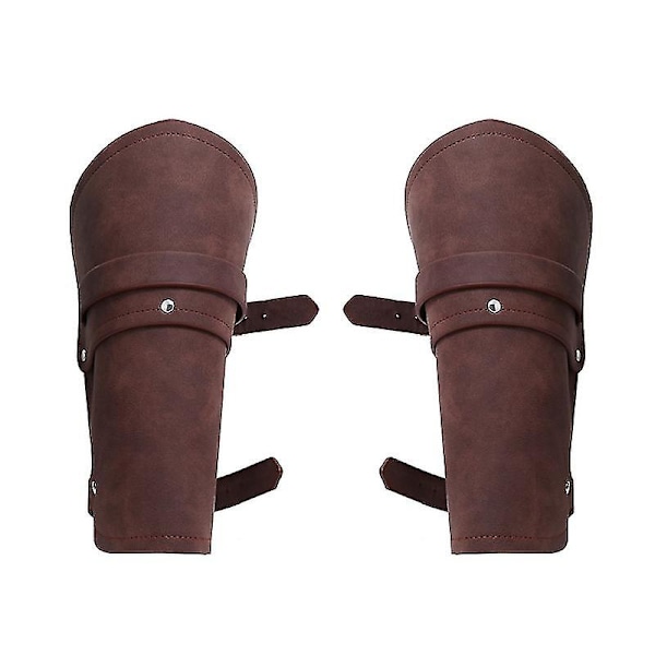 1 Par Voksne Kunstskinn Armbeskyttere Retro Brede Armbeskyttere
