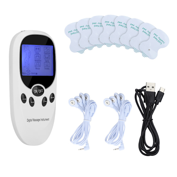 Digital elektronisk massager med dubbla utgångar
