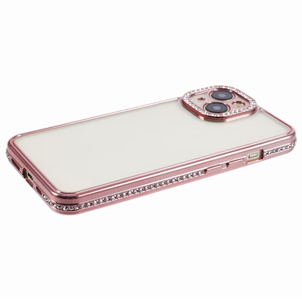 iPhone 15 Plus -kotelo, naarmuuntumaton TPU-puhelinkuori, strassikoriste