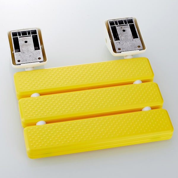 Kääntyvä seinään asennettava suihkuistuin yellow
