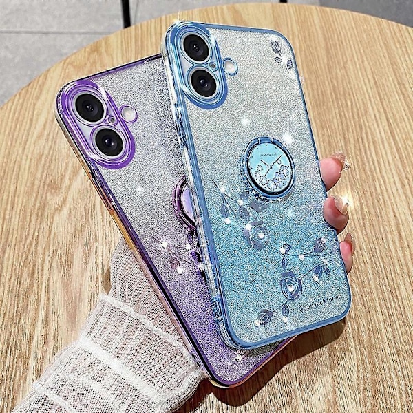 Gradient Blomster Cover til iPhone 16