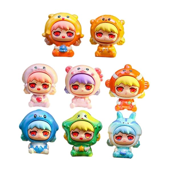 stk Blind Box Figurer - Mini Dukkeleker for Gutter, Jenter, Barn, Voksne, Samleobjekter for Barn