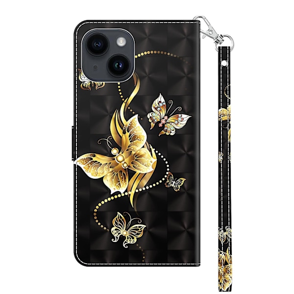 3D-maalattu nahkakotelo iPhone 15:lle