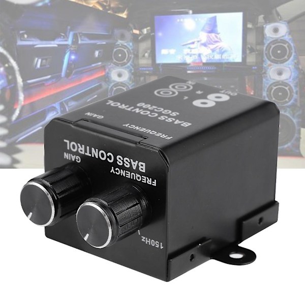 Kätevä auton audio vahvistimen subwooferin äänenvoimakkuuden bassonsäätö