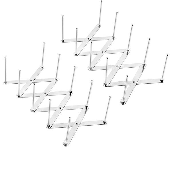 2-pack Lock Rack Skelettställ Grythållare i Rostfritt Stål