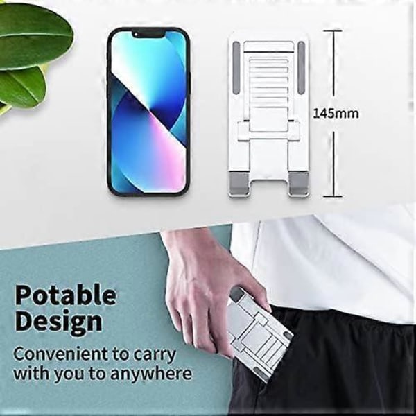 Ställ för iPhone 14 Pro Max 13 12 11 XR Samsung A53 S22 S21 S20 Galaxy Z Flip 4 Pixel Aluminium Justerbar Dockningshållare Tablet Kickstand iPad Mini Air