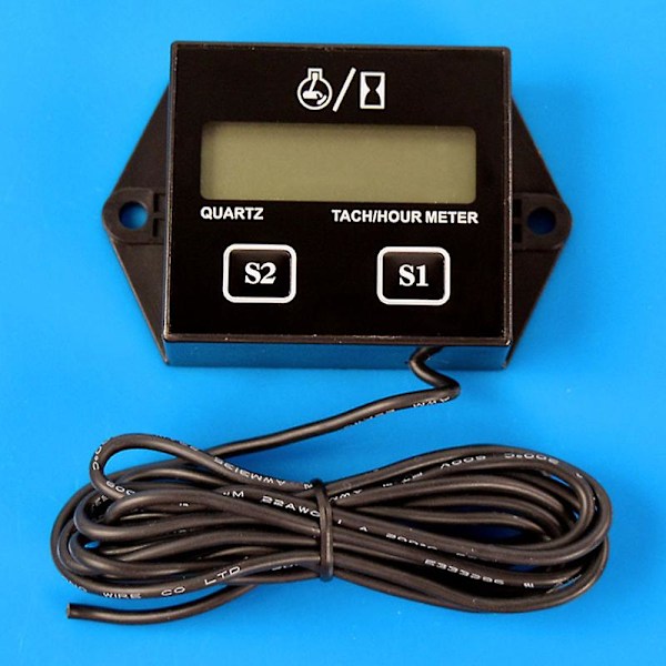 Motorcykel LCD Race Digital Varvtalmätare Timräknare