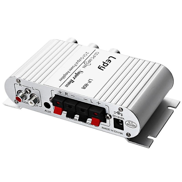 Lepy LP-808 12V MiNi Kannettava Langallinen HiFi Vahvistin Kotiin Autoon Puhelimeen