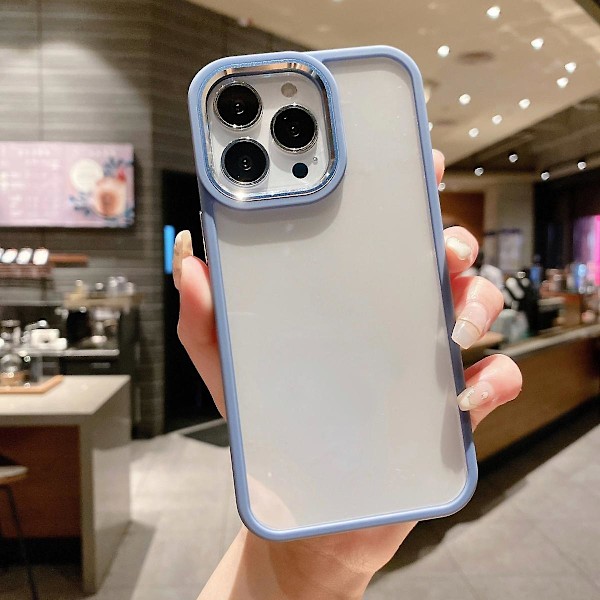 Skyddsfodral för iPhone 13, Enkel Akryl Skal Stöttåligt Skydd Ultra Tunt Skal Matcha Grön