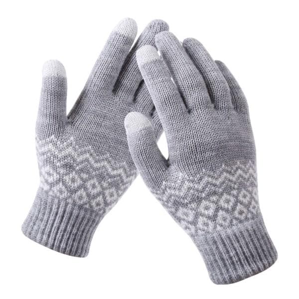 Jacquard Vinterhandsker til Kvinder, Tykke Varme Termiske Vanter