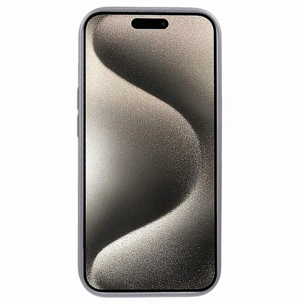 IPhone 15 -kotelo, iskunkestävä geometrinen PU-nahkainen takakansi