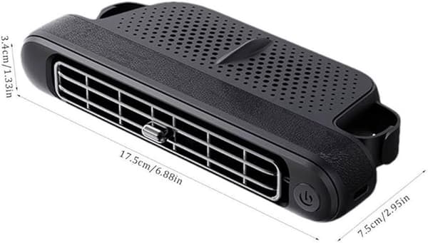 Bilventilator - Bilventilator Køling - 12V Bilventilator - Bærbar Bil Nakkestøtteventilator