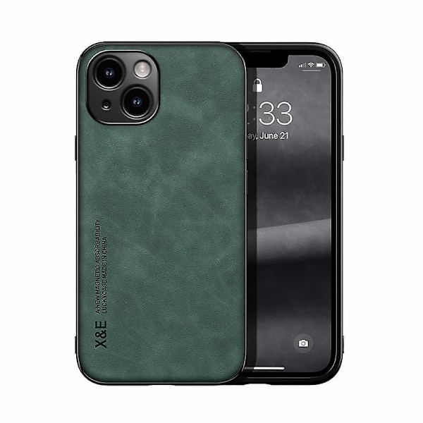 Magnetiskt Läder Skal Fodral för iPhone 14