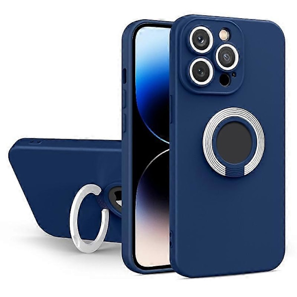 Kontrastfärgat TPU-fodral med hållare för iPhone 14 Pro Max