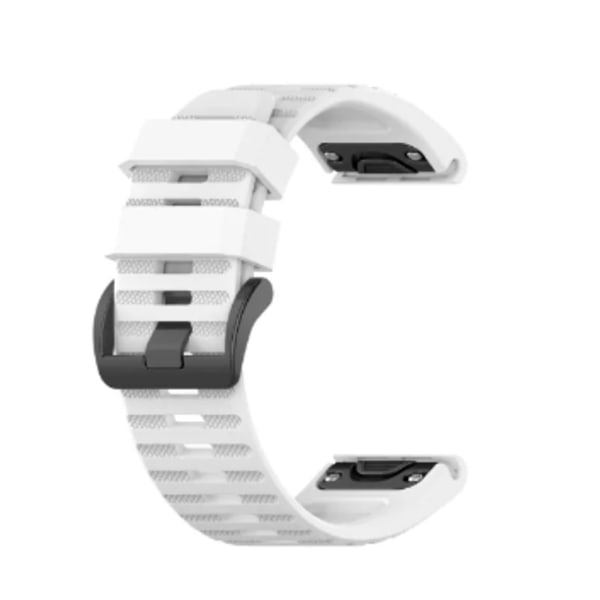 Silikonarmband Vit för Garmin Fenix 5X/6X/7X 26mm Vit