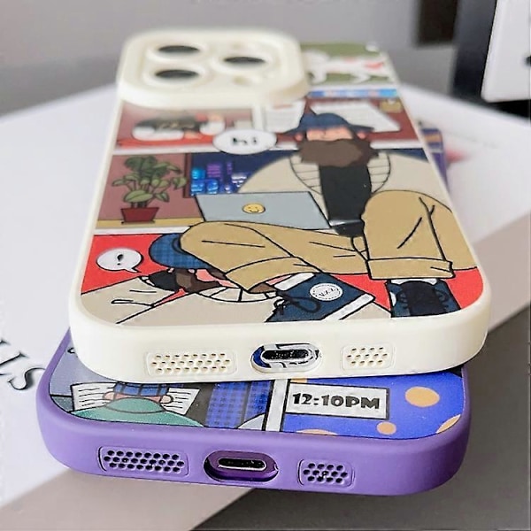 iPhone 15 nestemäinen Angel Eyes -partainen TPU-puhelinkotelo