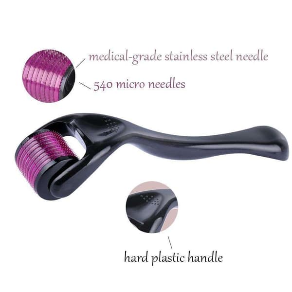 Skin Roller - Microneedling - Stimulerer huden - Skin Roller Sort