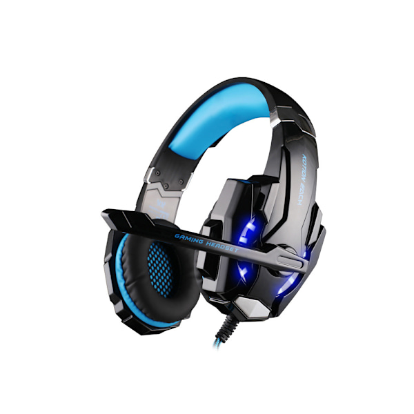 Spelheadset, Svart-Blå, 3.5 mm