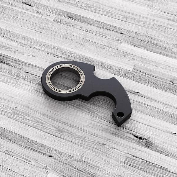 Spinner Legetøj Fidget Nøglering Hånd Stresslindring Anti-angst Nøglelindring Kæder Red