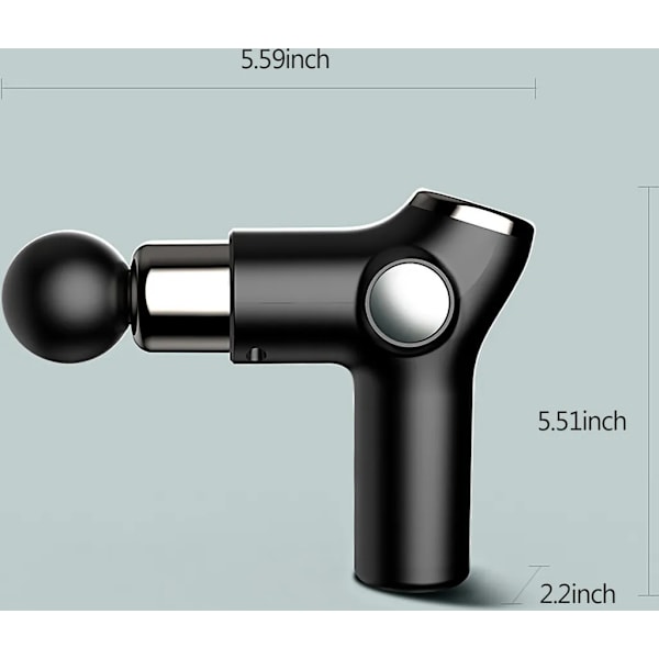 Muskelterapi-enhed til atleter, kropsmuskelmassager black
