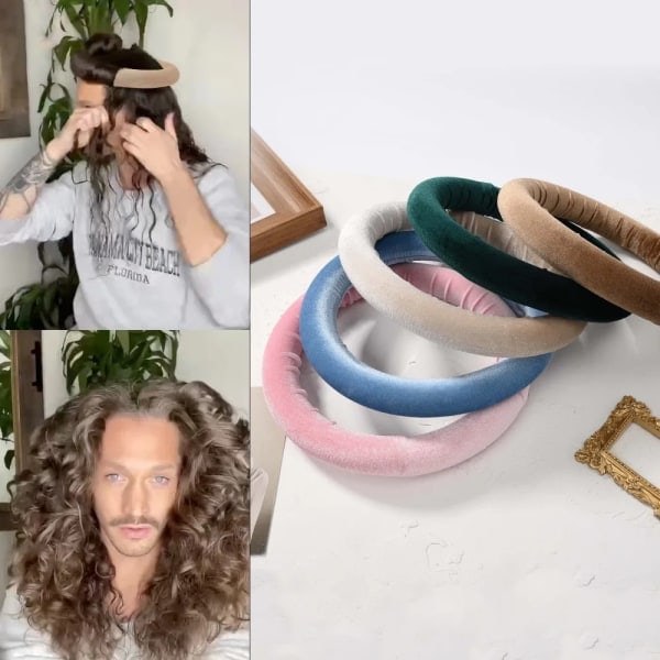 5 stk. Varmefrit Hår Curlers Krøllejern Pandebånd Ingen Varme Bånd Hår Ruller Sovende Blød Krølle Bar Bølgeformere Hårstyling Værktøj