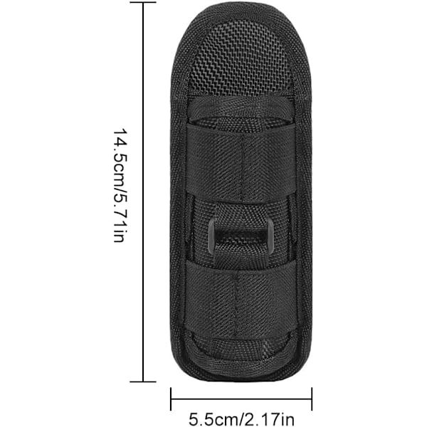 Lommelygte Holster, Taktisk 360 Graders Rotation Bælte med Klips