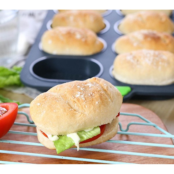 2 stk. Mini Baguette Bageform, Perforeret Non-Stick Papir