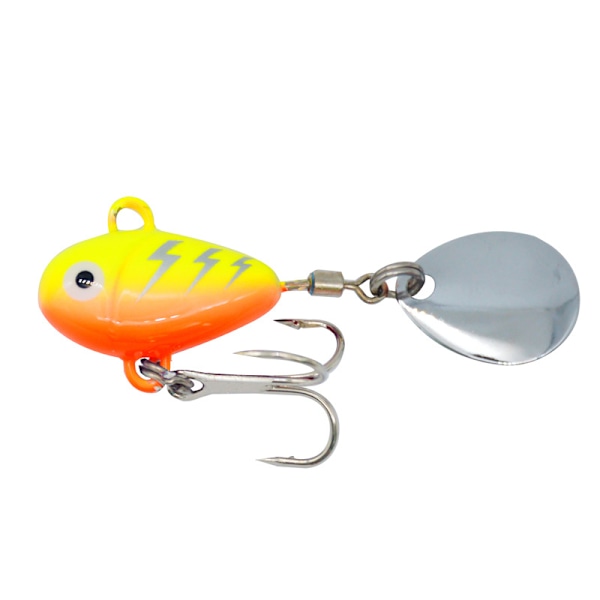 Fiskesluk metallskje spinner sluk crankbait yellow