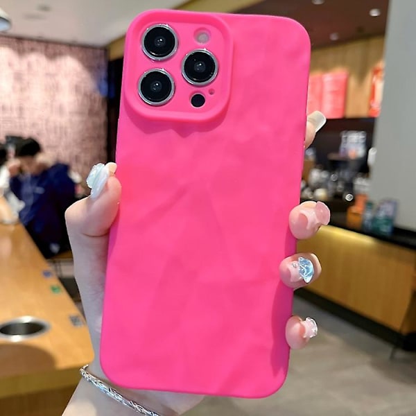 Frostat TPU-skal med rynktextur för iPhone 11