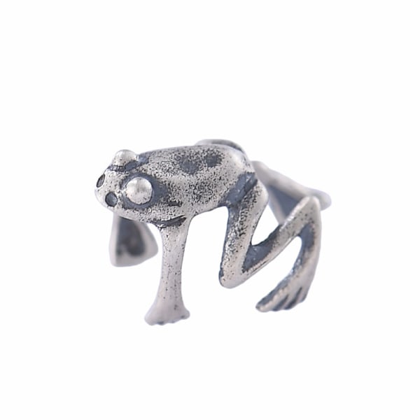 925 Sterling Silver Öronklämma med Groda, Ej Genomborrad