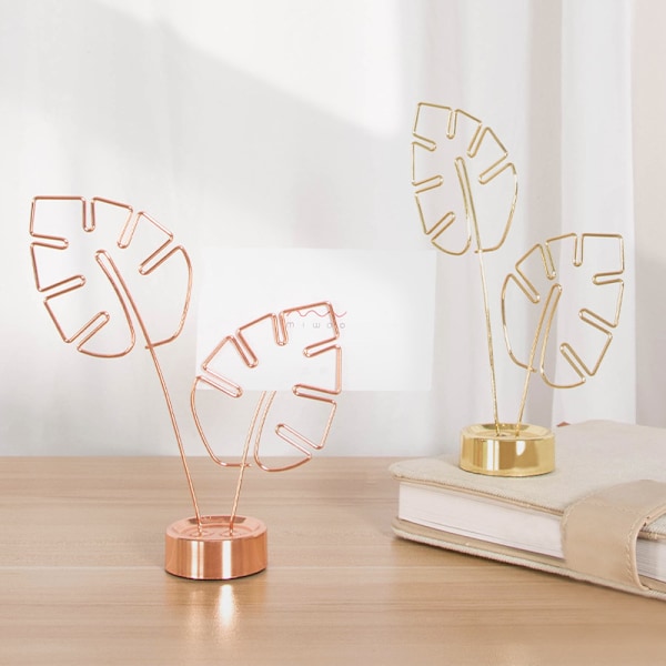 Fotoclips enkel noteholder skrivebordsdekoration memoholder gold