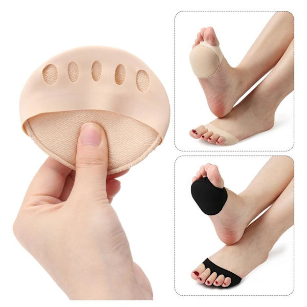 2-pack Honeywax Fotkuddar - Skoinlägg - Mjuka Tåstrumpor