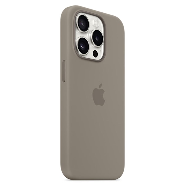 Magnetiskt silikonfodral för iPhone 15 Pro Max kompatibelt med MagSafe - Perfekt grå iPhone 15 Pro Max Grey iPhone 15 Pro Max